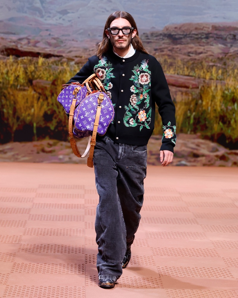 Louis Vuitton fall-winter 2024 collection men's crewneck cardigan