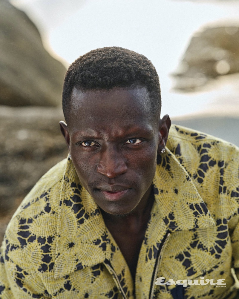 Wearing Song for the Mute, Peter Bol appears in Esquire Australia.