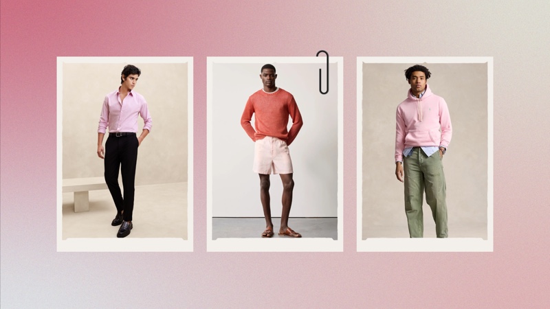 Pink outfits for men
