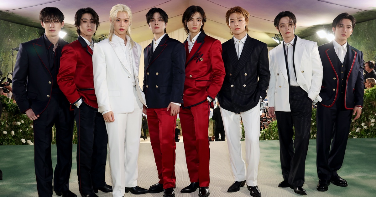 Stray Kids Shine in Tommy Hilfiger at 2024 Met Gala