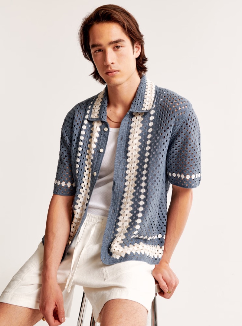 Crochet Shirt Summer Trend Abercrombie & Fitch