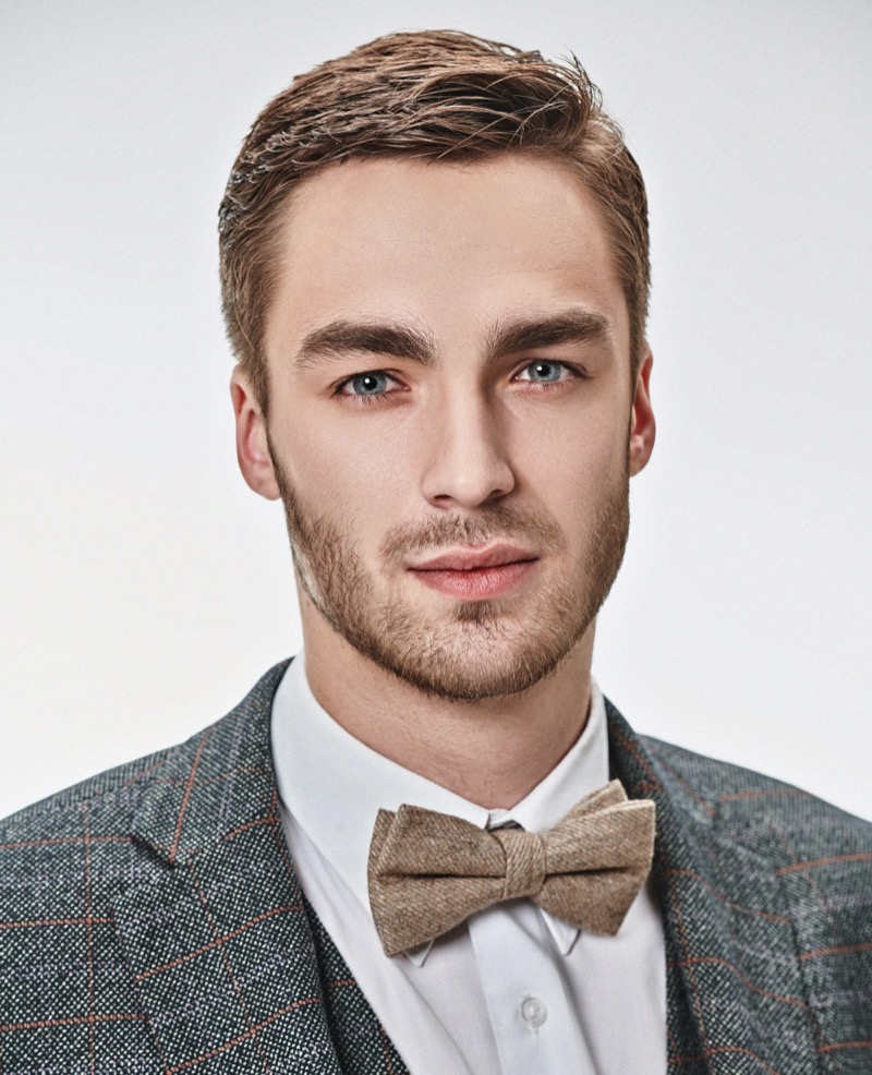 business cut professional hairstyle men