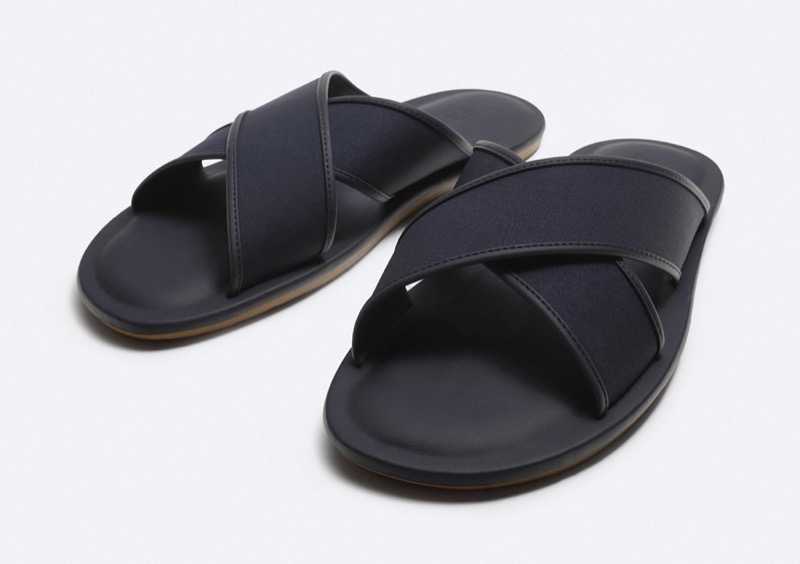 cloth sandals men Zara