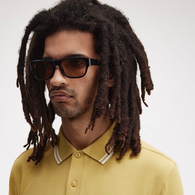 The Yvan x Fred Perry sunglasses from Curry & Paxton embody a timeless cool in black.