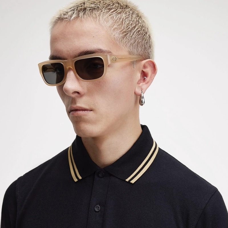 Curry & Paxton makes a stylish splash with the Yvan x Fred Perry sunglasses in champagne. 
