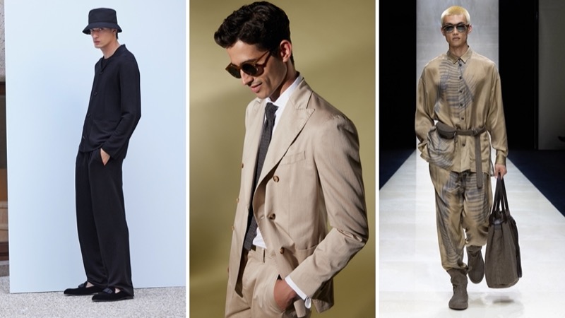 Week in Review: Edoardo Sebastianelli for Brioni spring-summer 2025, Ismaël Choron for Boglioli spring-summer 2025, and Zhen Lou for Giorgio Armani spring-summer 2025.