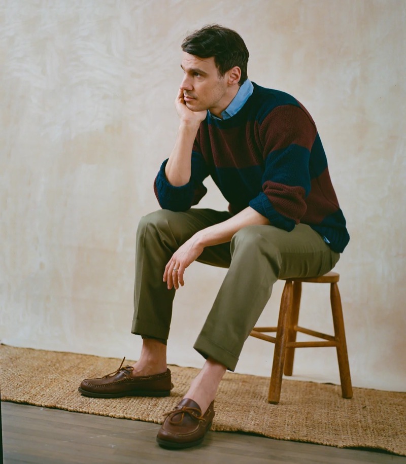 J. Press striped sweater Ivy League style men