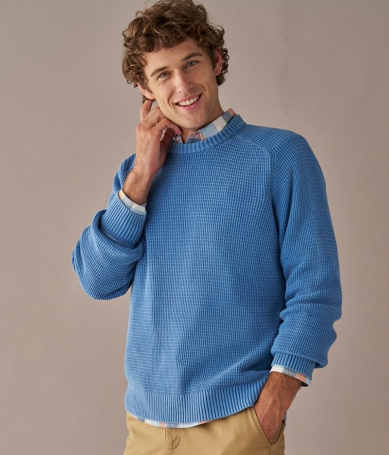Textured sweater L.L. Bean Ivy League style men