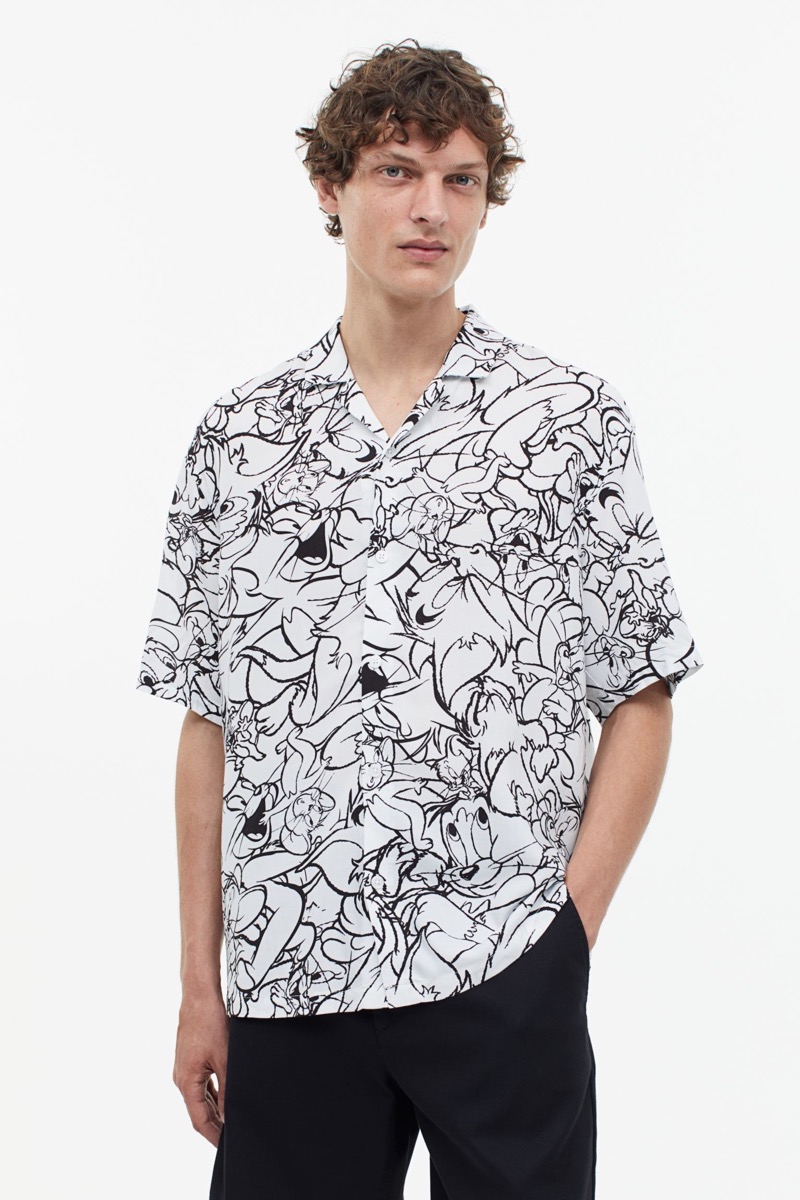 summer trend men resort shirt h&m