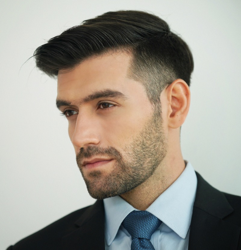 taper fade professional hairstyle men