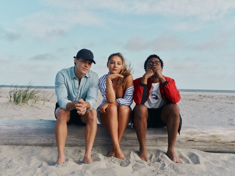 Tommy Hilfiger unveils its summer 2024 campaign featuring Noah Beck, Madelyn Cline, and Michael Rainey Jr. 