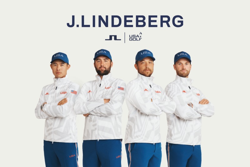 J.Lindberg outfits the U.S. Olympic golf team (Collin Morikawa, Scottie Scheffler, Xander Schauffele, and Wyndham Clark) for the 2024 Olympics in Paris, France.