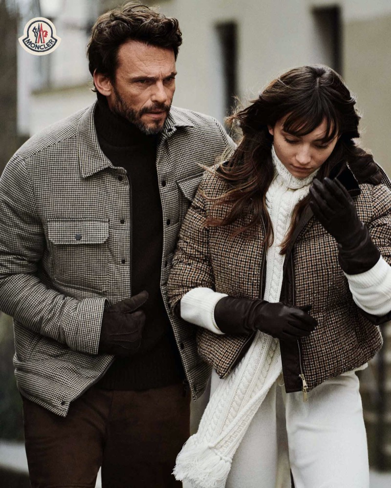 Arnaud Binard and Maya Rose front Moncler’s fall-winter 2024 campaign.