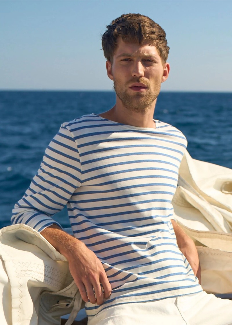 The Breton stripe T-shirt is simply iconic and synonymous with the nautical aesthetic.