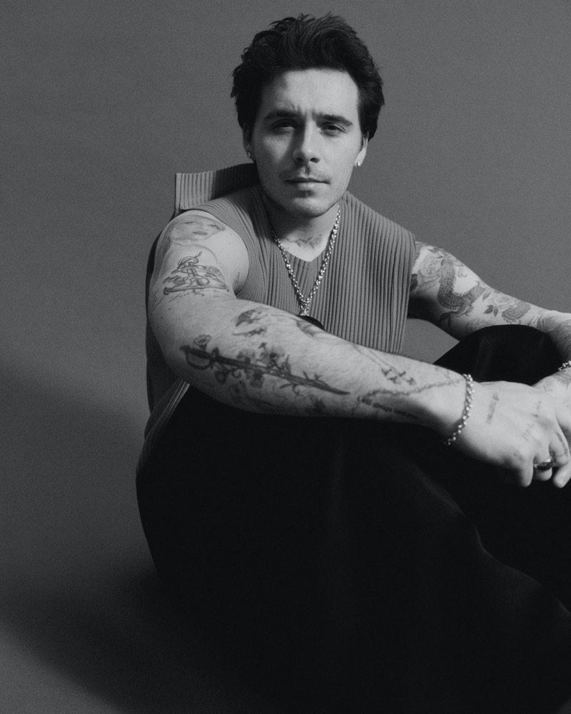 Brooklyn Beckham poses for an InStyle feature.