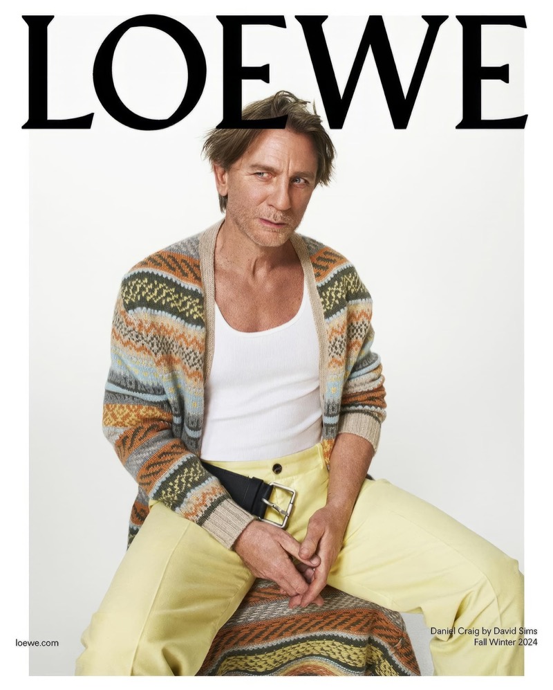 LOEWE enlists actor Daniel Craig as the star of its fall-winter 2024 campaign.