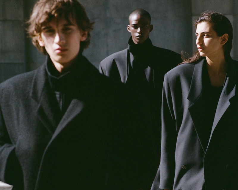 The Fear of God Collection 8 “American Symphony” campaign stars models Julien Saunier, Samuel Elie, and Paola Manes. 