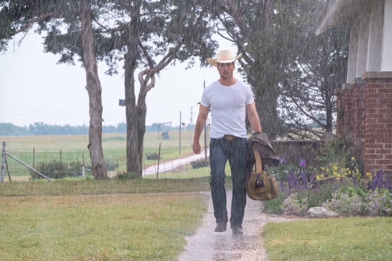 Glen Powell Twisters Downpour