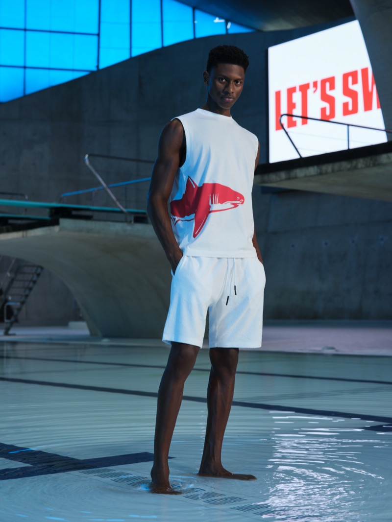 White casual wear offers a fresh summer look from Let’s Swim.