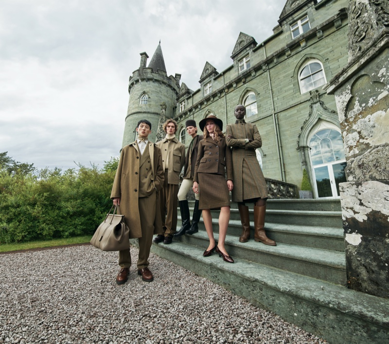 Woosang Kim, Leon Dame, Bibi Breslin, Angelina Kendall, and Anok Yai share the spotlight for Loro Piana’s fall-winter 2024 campaign.