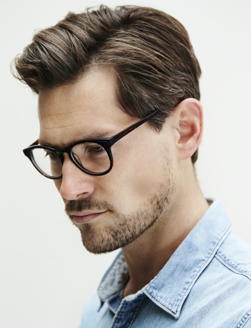 side part classic haircut men