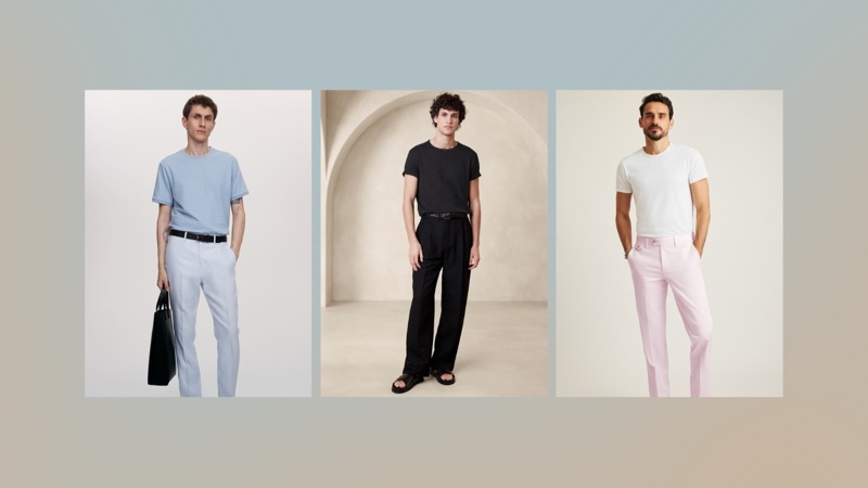 T shirt with Dress Pants Outfits Men