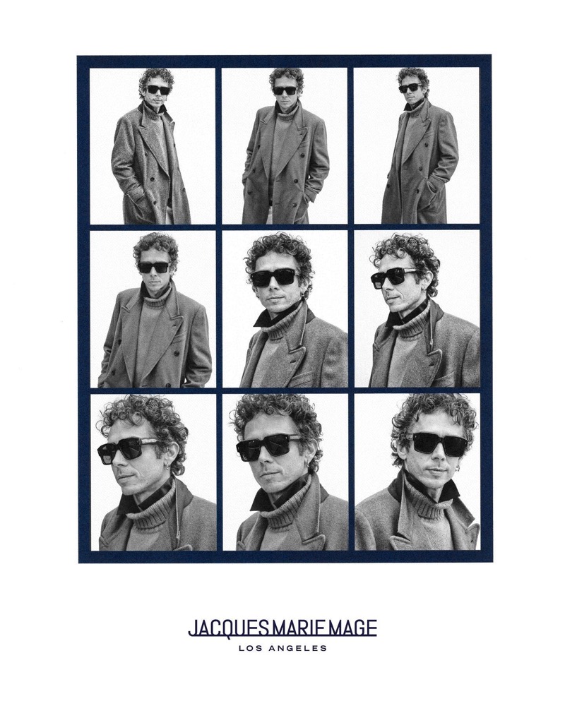 Valentino Rossi takes the spotlight in Jacques Marie Mage’s DONATO sunglasses. 