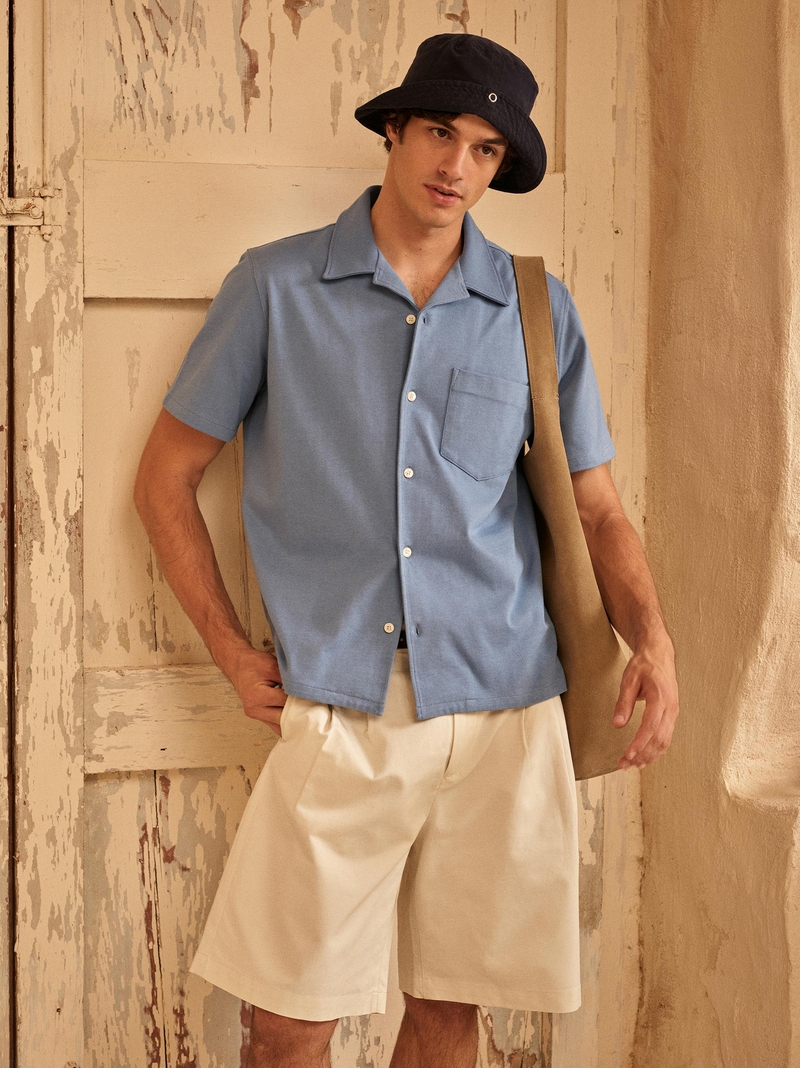 Linen-silk shirts bring a chic touch to Zara Origins’ summer 2024 collection. 