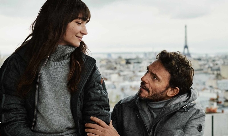 Actress Maya Rose and her father, Arnaud Binard, appear in Moncler’s fall-winter 2024 campaign.