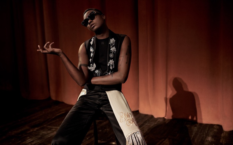 Ashton Sanders stars in AMIRI’s fall-winter 2024 campaign.