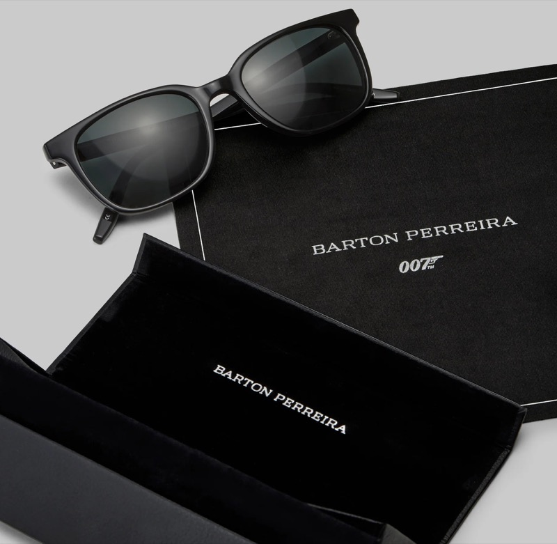 Modern elegance is front and center with Barton Perreira’s 007 Joe sunglasses. 