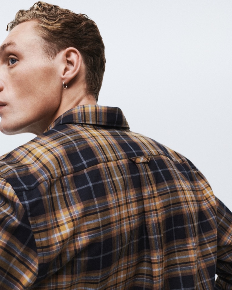 Belstaff’s use of classic plaids makes a rugged statement for shirts this fall. 