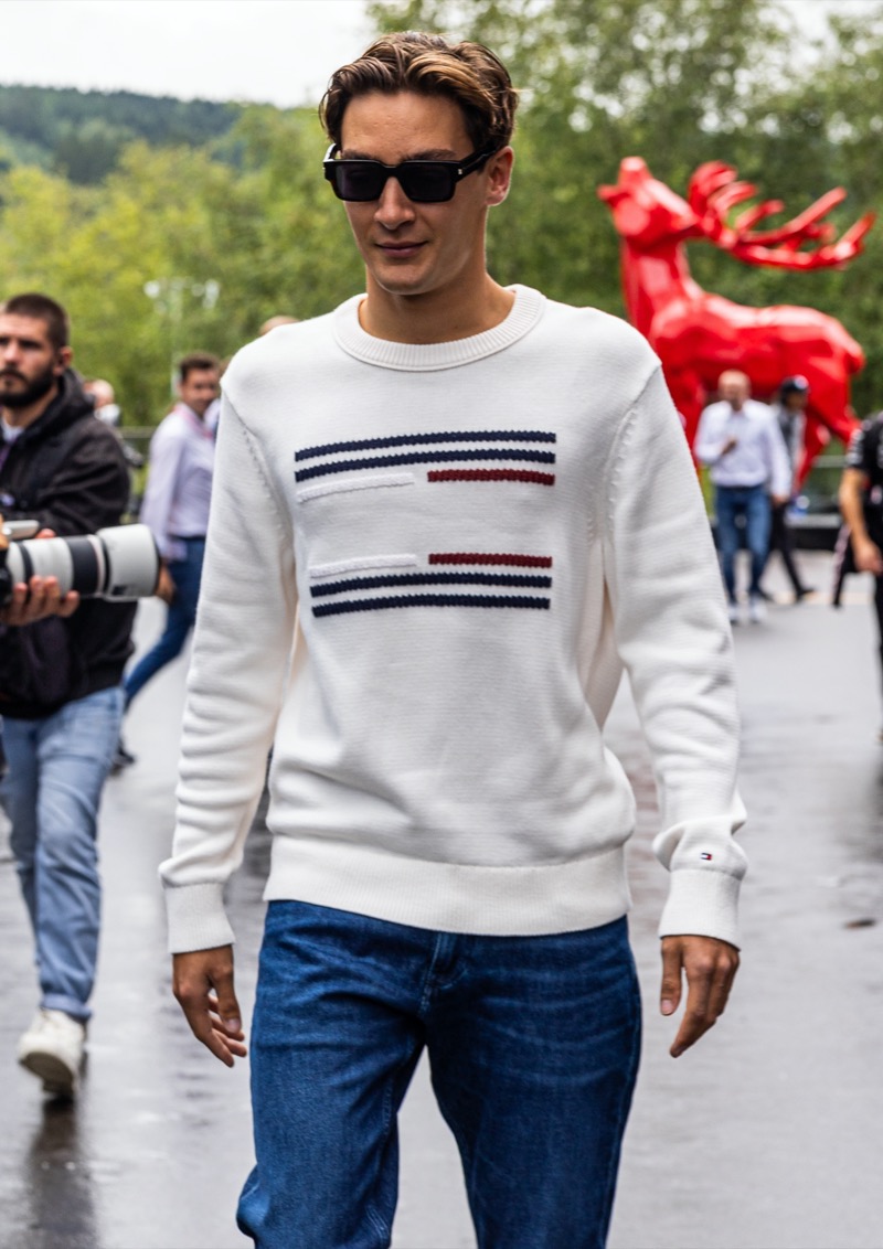 George Russell Tommy Hilfiger sweater 2024