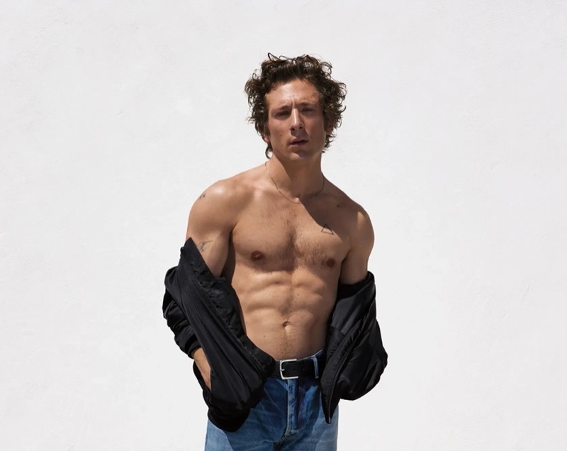 A shirtless Jeremy Allen White reunites with Calvin Klein for its fall 2024 ad.