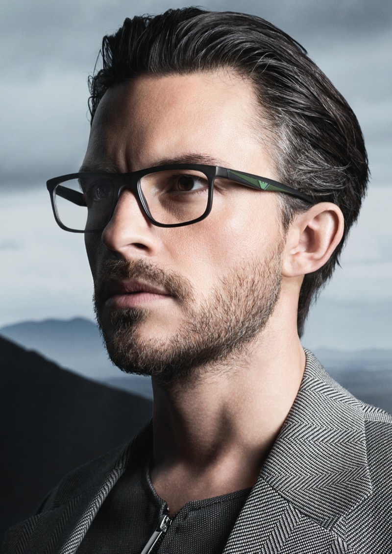 Actor Jonathan Bailey stars in Emporio Armani’s fall-winter 2024 eyewear campaign.