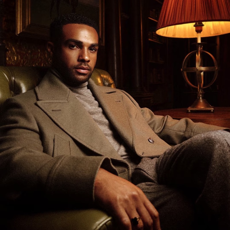 British actor Lucien Laviscount fronts the Kilian Paris Old Fashioned fragrance advertisement.