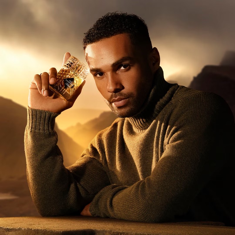 Lucien Laviscount stars in the Kilian Paris Old Fashioned fragrance advertisement.