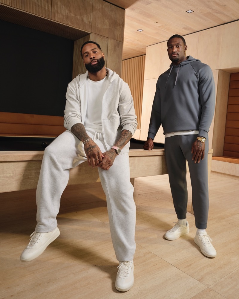 Odell Beckham Jr. and DK Metcalf front Lululemon’s loungewear campaign for men.