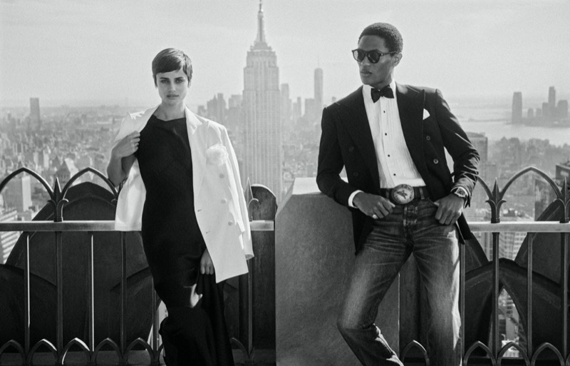 Taylor Hill and Hamid Onifade are striking as the stars of Polo Ralph Lauren’s fall 2024 campaign.