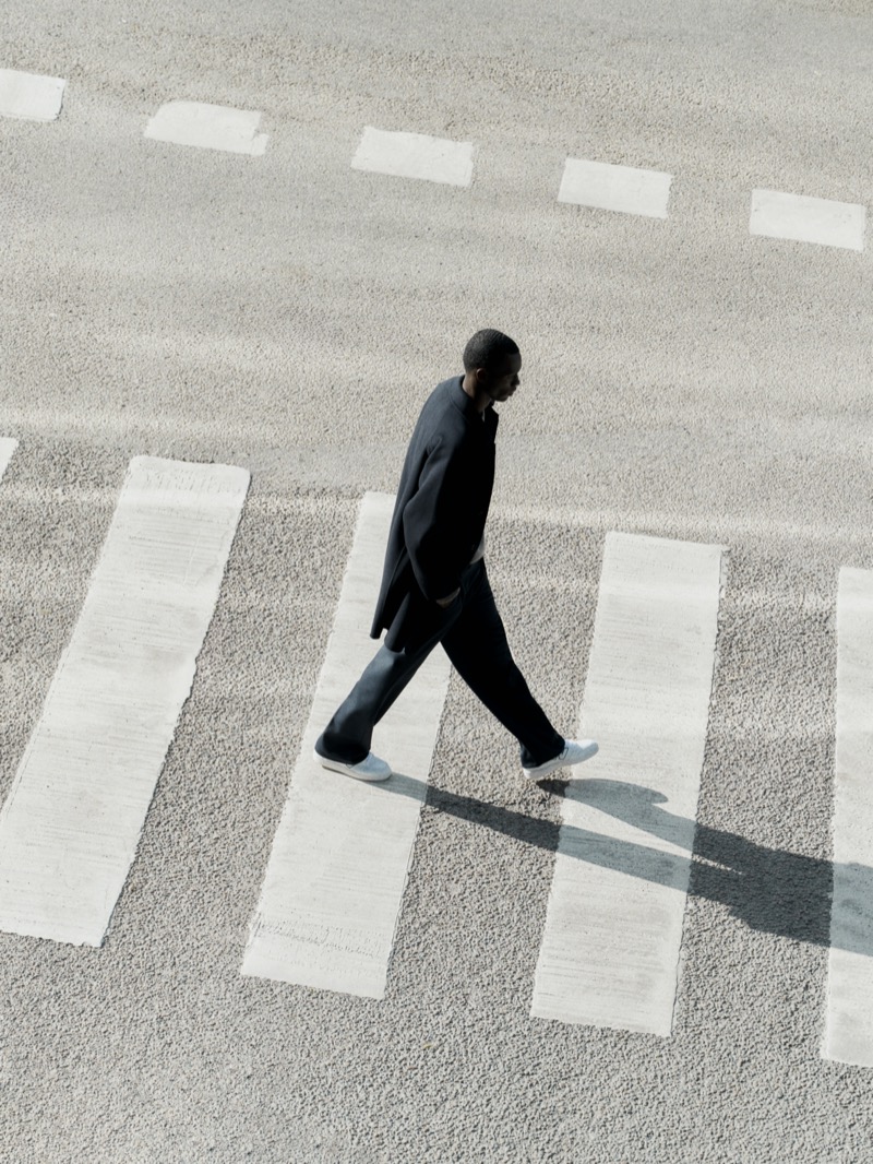 Khadim Sock takes to the streets of New York City for Soft Goat’s fall-winter 2024 campaign.