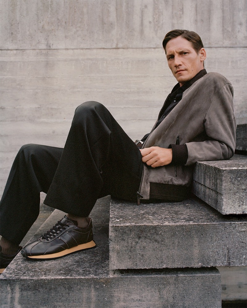 Roch Barbot stars in Tod’s fall-winter 2024 campaign.