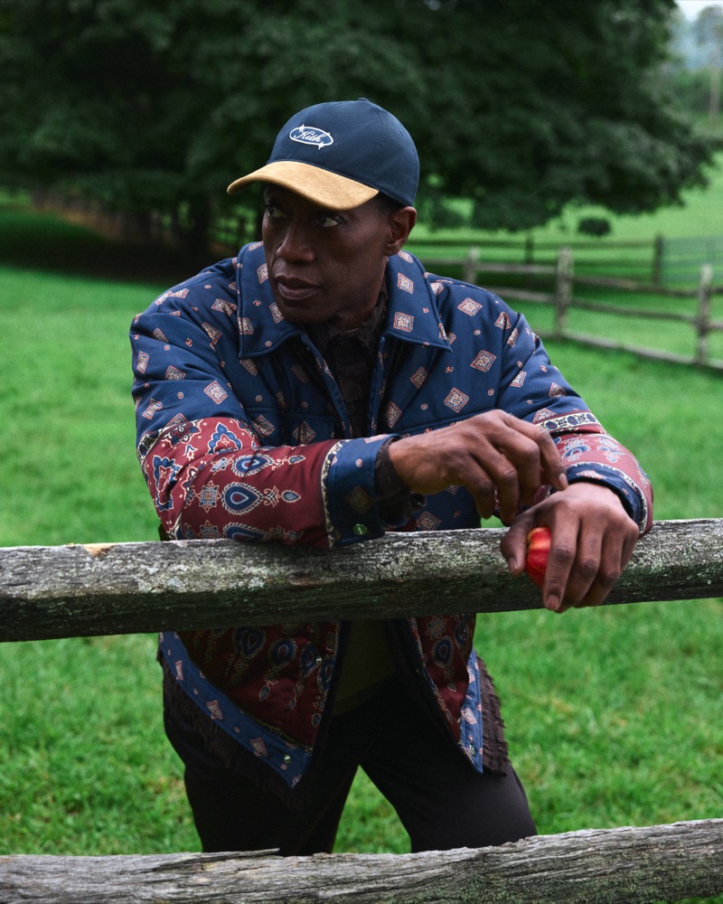 Fronting Kith’s fall 2024 ad, Wesley Snipes rocks the brand’s puffed Jase trucker jacket. 