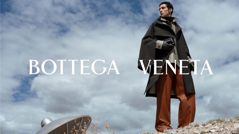 Walid Fiher appears in Bottega Veneta’s winter 2024 advertisement.