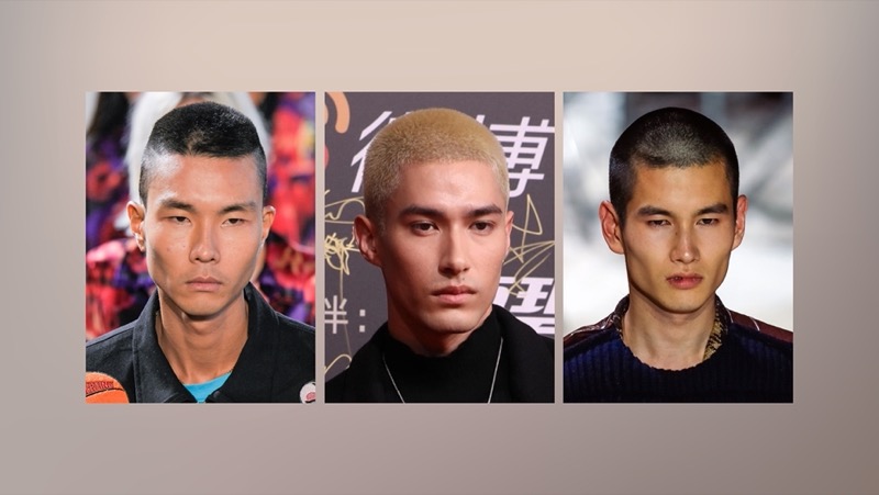 Explore different buzz cut styles for Asian men.