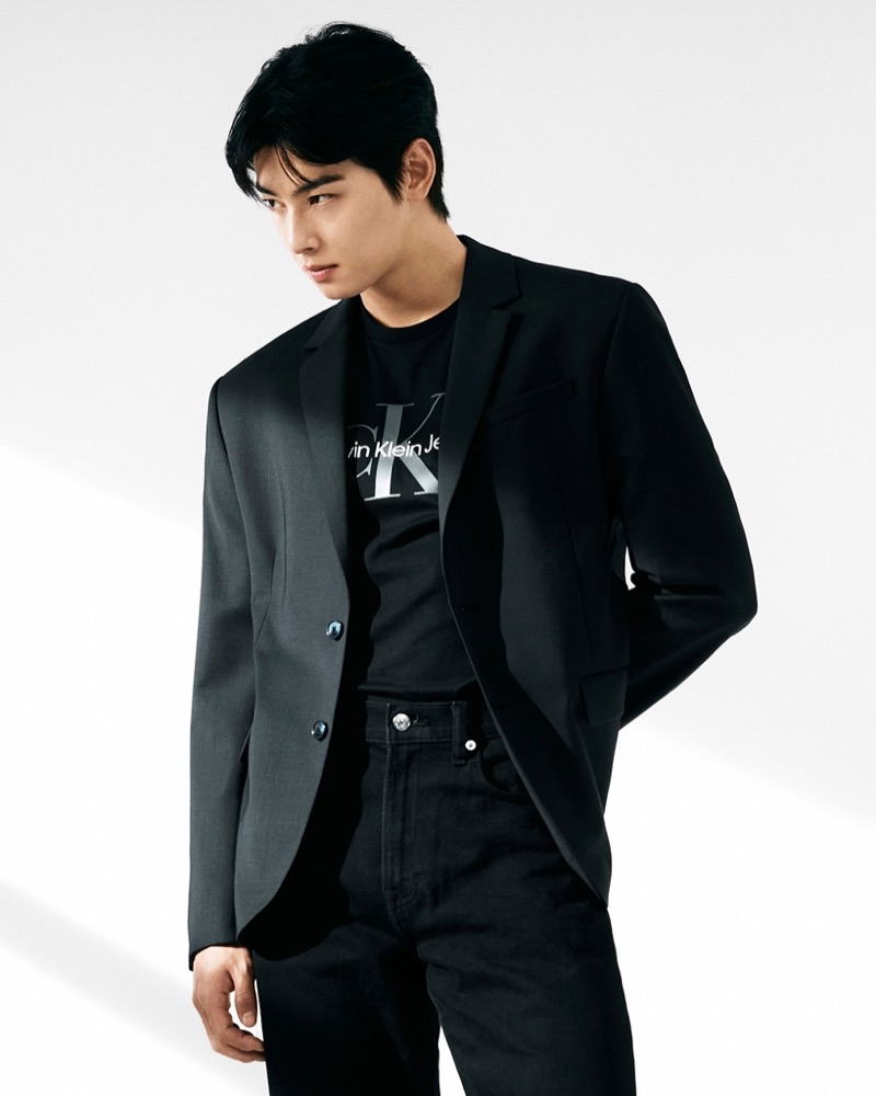 Cha Eun woo Calvin Klein Fall 2024 Campaign 008