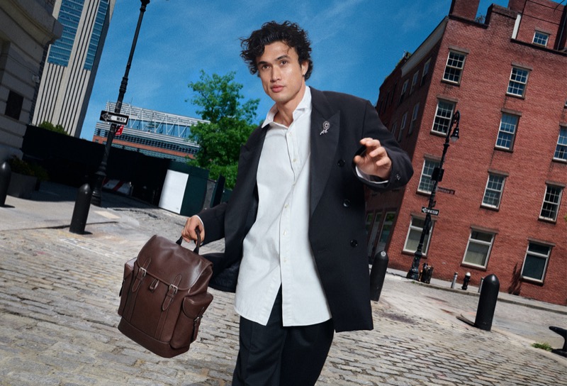 Actor Charles Melton appears in Coach’s fall 2024 campaign. 