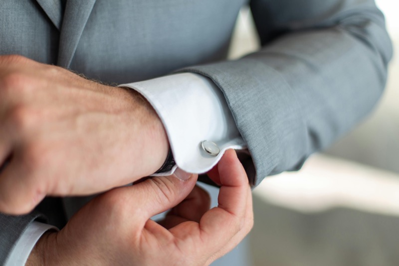 Cufflinks demonstrate an attention to fine details and style. 