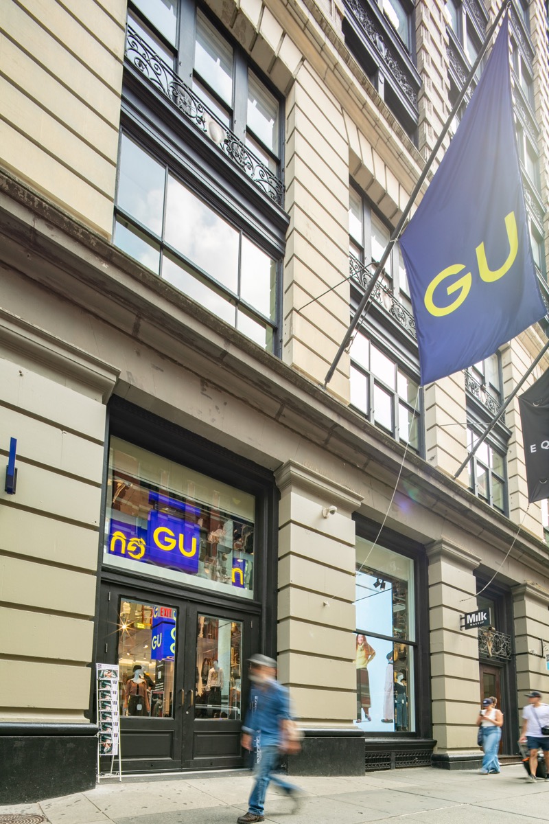 GU joins must-see retail destinations in SoHo, New York, at 578 Broadway. 