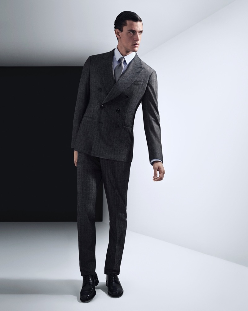 Xavier Serrano stars in Giorgio Armani’s fall-winter 2024 Made to Measure advertisement. 