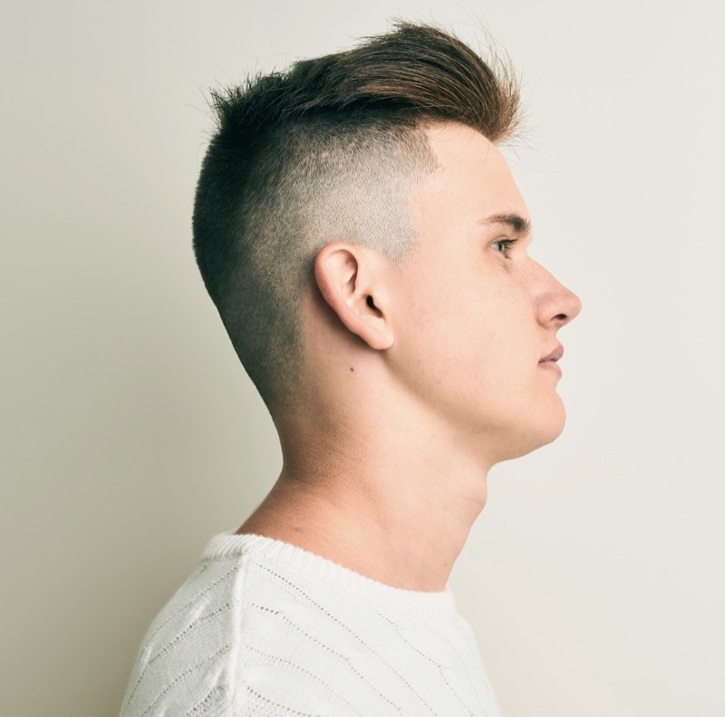 The high and tight with a skin fade delivers military precision and a crisp, classic look. 